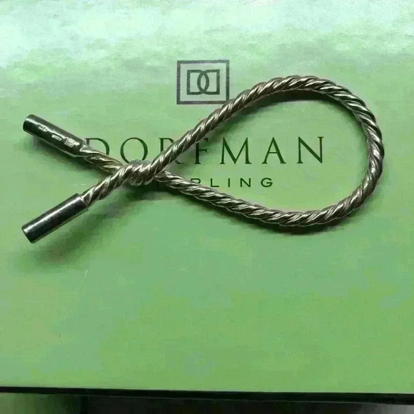 Dorfman Sterling Twist Rope Keychain - Picture 2 of 6
